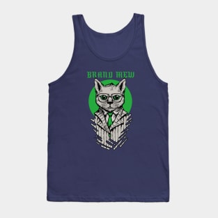 Brand Mew, Cool Mafia Cat with suit design Tank Top